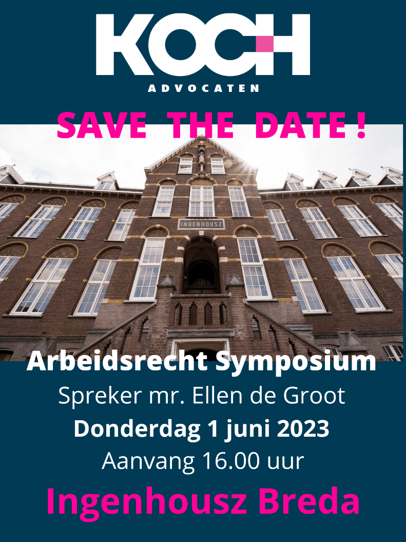 SAVE THE DATE | Donderdag 1 juni 2023|Arbeidsrecht Symposium 'Grensoverschrijdend gedrag op de werkvloer'