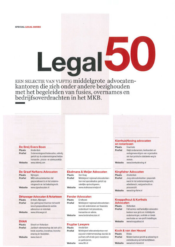 Top50 Advocatenkantoren MKB Nederland Top50 Advocatenkantoren MKB Nederland